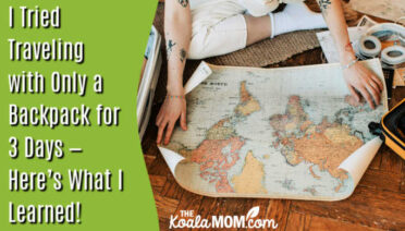 I Tried Traveling with Only a Backpack for 3 Days — Here’s What I Learned! Photo of woman looking at a map on the floor by Vlada Karpovich via Pexels.