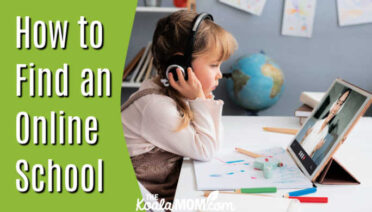 How to Find an Online School: a Step-by-Step Guide. Photo of a girl with headphones doing a lesson on her laptop by freepik.