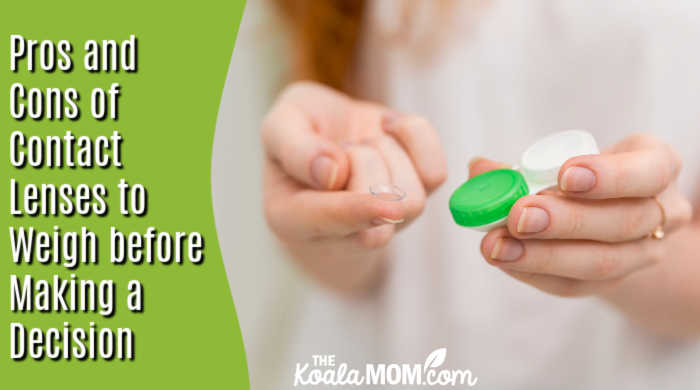 Pros and Cons of Contact Lenses to Weigh Before Making a Decision. Photo of woman holding a contact lens and contact lens case via freepik.
