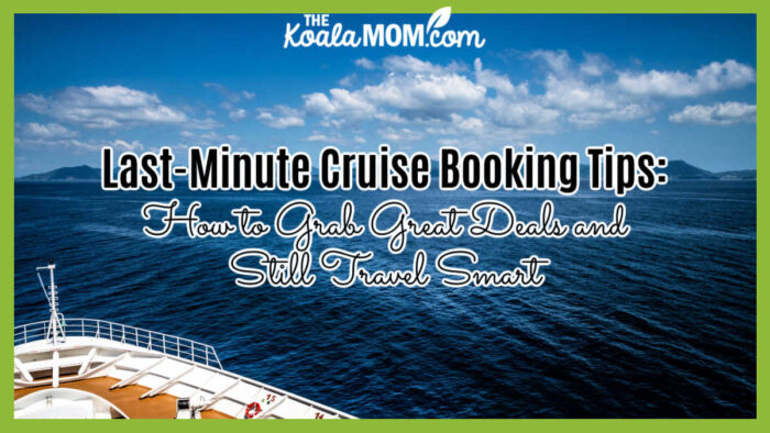 Last-Minute Cruise Booking Tips: How to Grab Great Deals and Still Travel Smart. Photo of the ocean from the deck of a cruise ship by Dannysee via Pixabay.