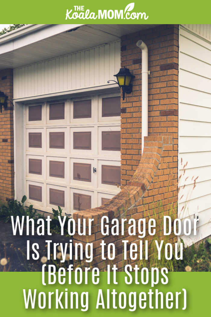 What Your Garage Door Is Trying to Tell You (Before It Stops Working Altogether). Photo of brown-and-white garage door by Erik Mclean on Unsplash.