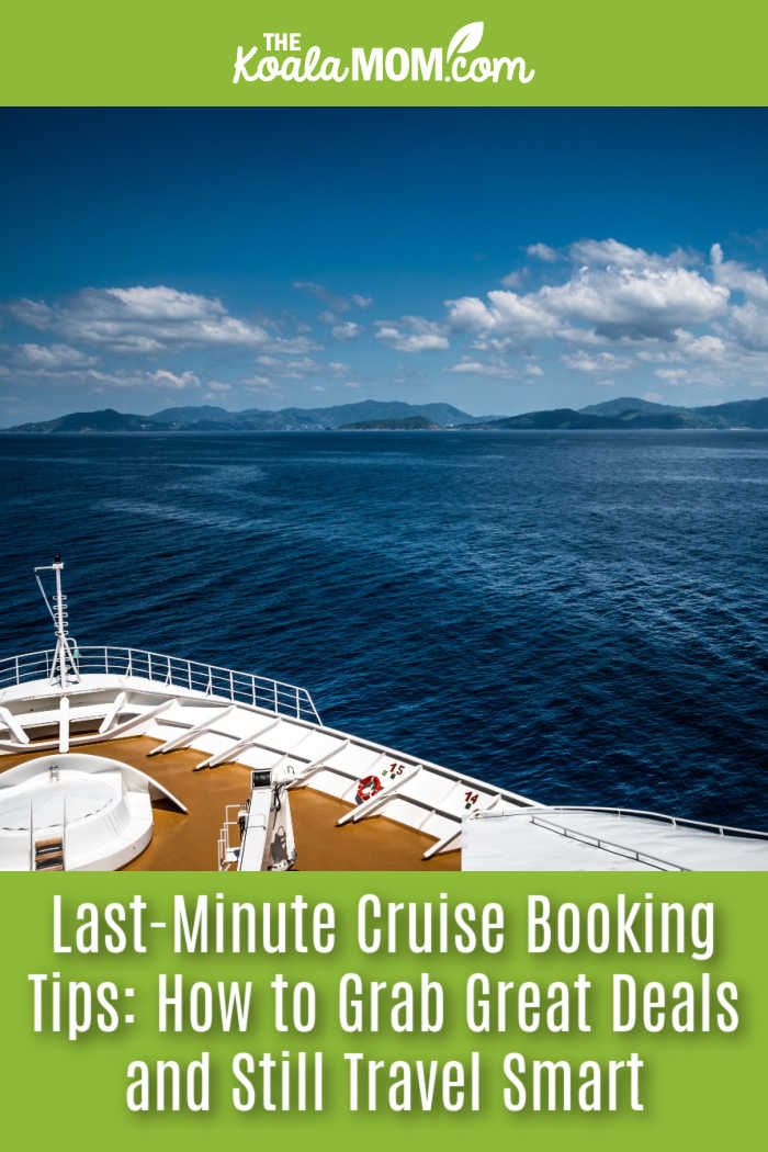 Last-Minute Cruise Booking Tips: How to Grab Great Deals and Still Travel Smart. Photo of the ocean from the deck of a cruise ship by Dannysee via Pixabay.