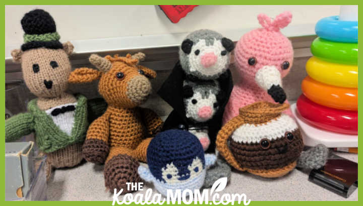 A collection of cute crocheted critters. Photo by N. Way.