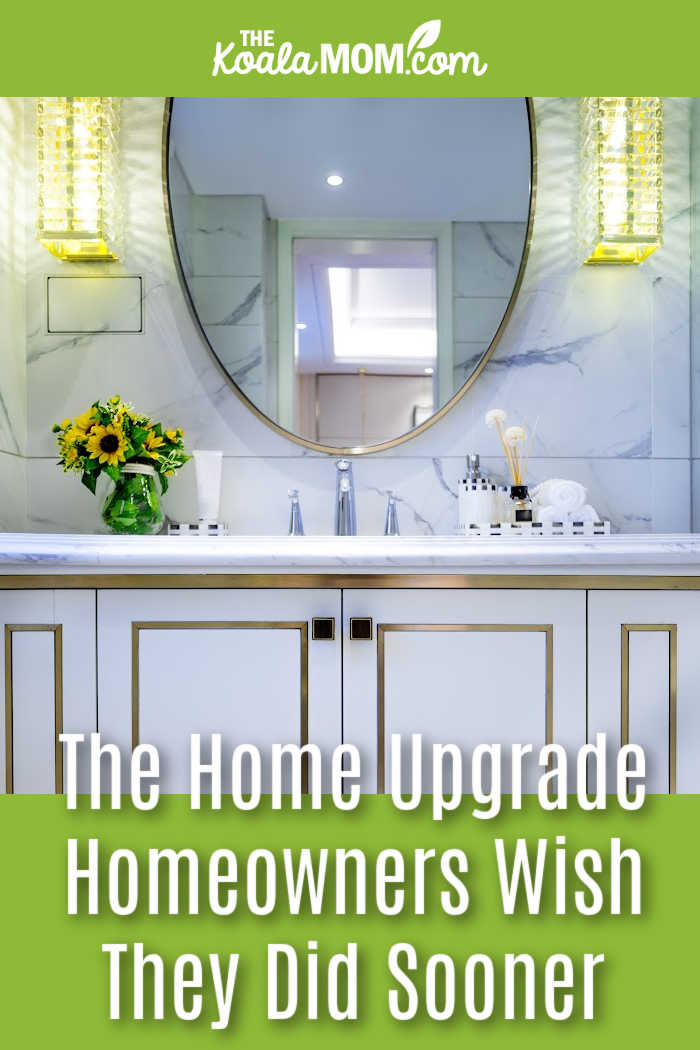 The Home Upgrade Homeowners Wish They Did Sooner. Stock bathroom photo via PicMonkey.