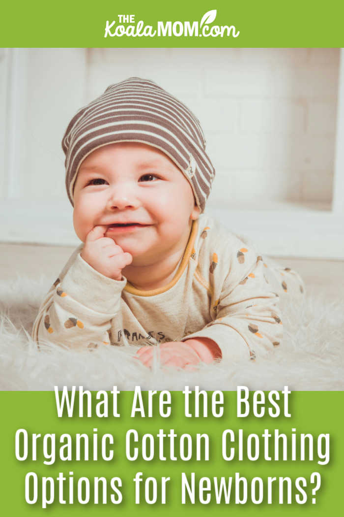 What Are the Best Organic Cotton Clothing Options for Newborns? Photo of cute baby wearing a oneside and a cotton hat by Vika Glitter via Pexels.