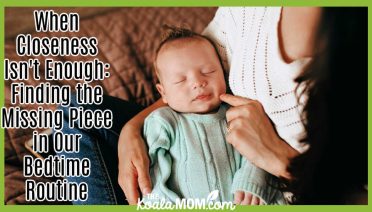 When Closeness Isn't Enough: Finding the Missing Piece in Our Bedtime Routine. Photo of smiling baby sleeping in mom's lap by Helena Lopes via Pexels.