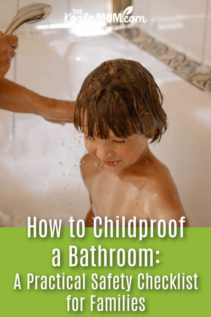 How to Childproof a Bathroom: A Practical Safety Checklist for Families. Photo of boy getting a shower in a white tub by cottonbro studio via Pexels.