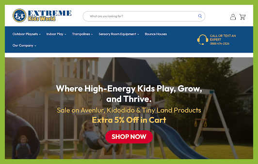 Screenshot of Extreme Kids World.