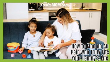 How to Find an Au Pair Who Truly Fits Your Family’s Life. Photo of young woman reading and playing with two small children by Gustavo Fring via Pexels.