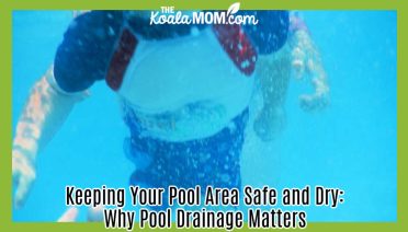 Keeping Your Pool Area Safe and Dry: Why Pool Drainage Matters. Underwater photo of child swimming by Bonnie Way.